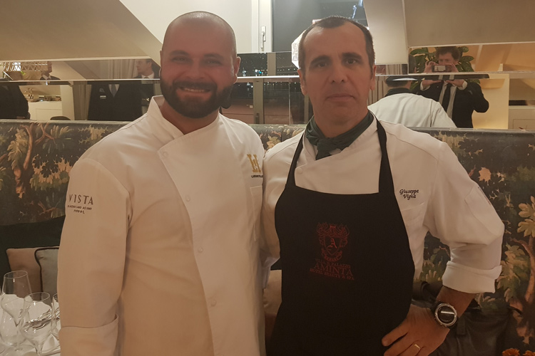 Stefano Mattara e Giuseppe Vigna (Como, le eccellenze di lago protagoniste al Vista Palazzo)