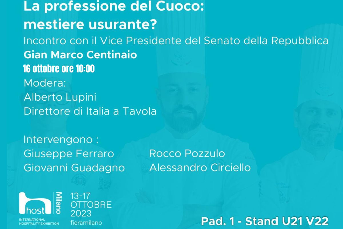 Il cuoco è un mestiere usurante? L'incontro ad Host per discutere della professione