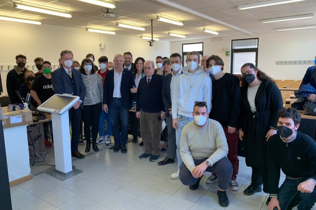 Derflingher con gli studenti Euro-Toques e Derflingher protagonisti all'Università di Camerino