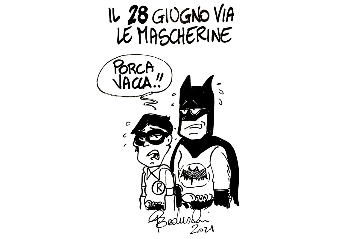 Via le mascherine! Via le mascherine!