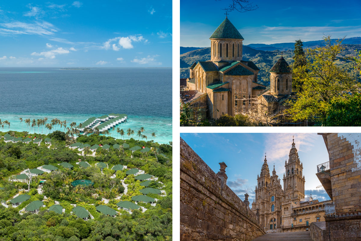 Dal mare cristallino delle Maldive ai confini dell'Europa Dal mare cristallino delle Maldive ai confini dell'Europa