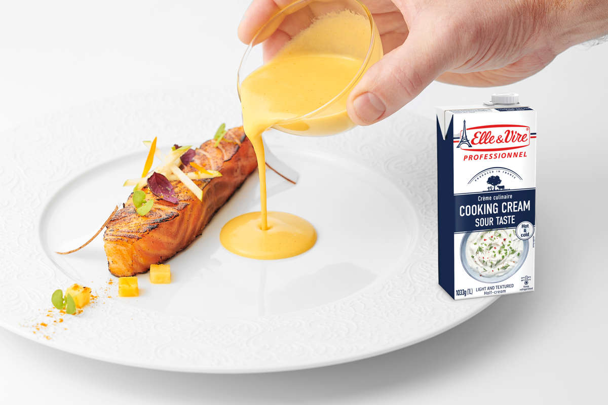 Cooking Cream Sour Taste Elle & Vire Professionnel®: un “tocco acido” in cucina