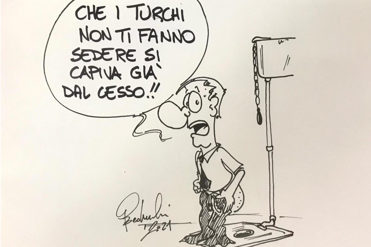 Che i turchi non ti fanno sedere si capiva gi&agrave; dal cesso...