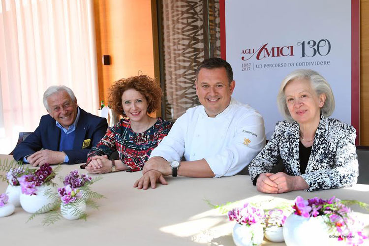 La famiglia Scarello fa 130 anni di attività Festeggiamenti al ristorante Agli Amici