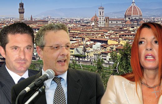 Da sinistra: Aldo Cursano, Stefano Bottai e Michela Vittoria Brambilla