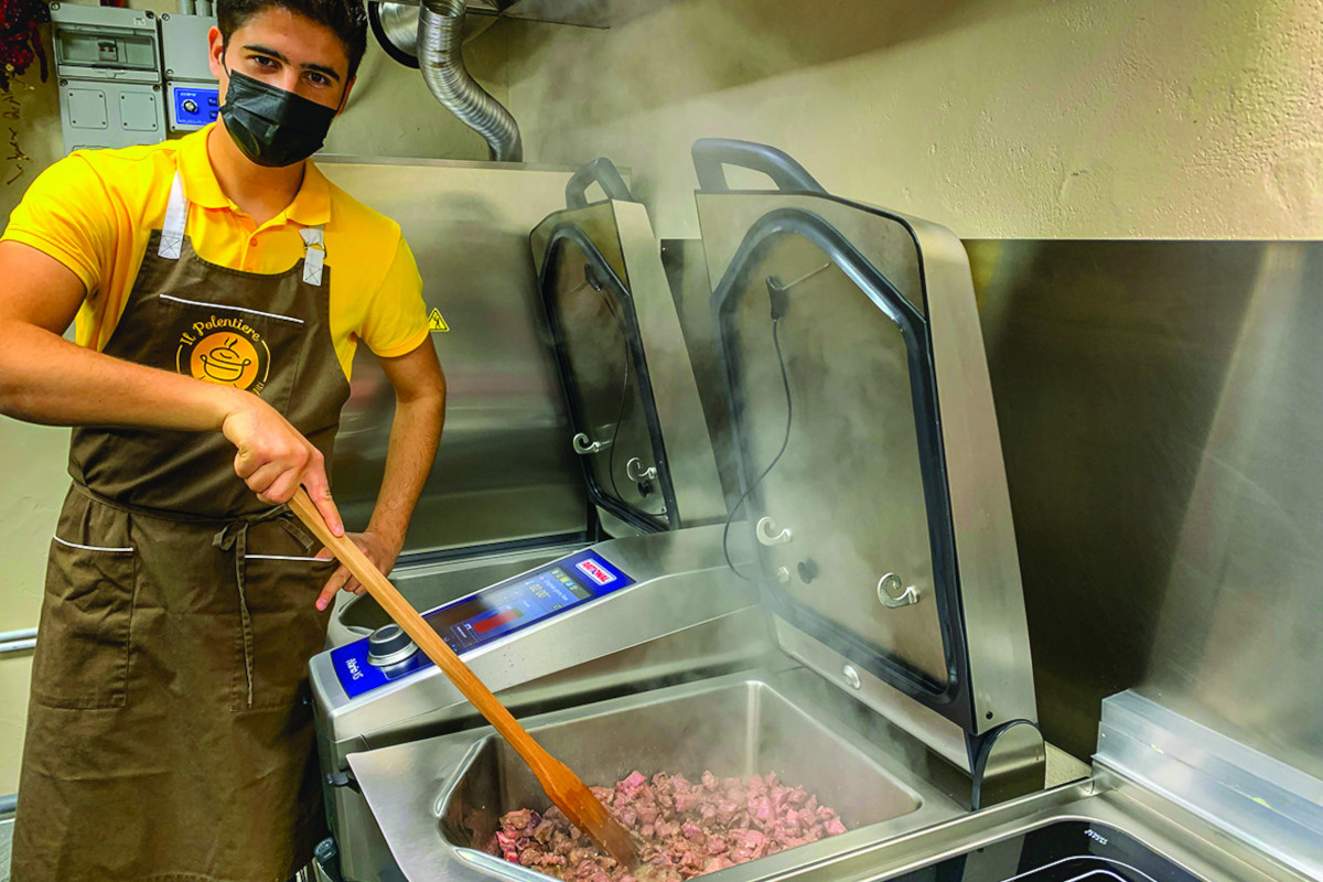 Al lavoro con iVario  Il Polentiere, take away di montagna grazie a Rational