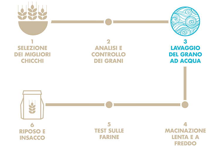 L’importanza dell’acqua Farine superiori da grano lavato