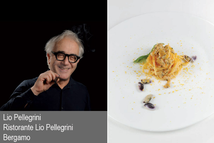 Lio Pellegrini (Spaghetti con telline e bottarga di Cabras)