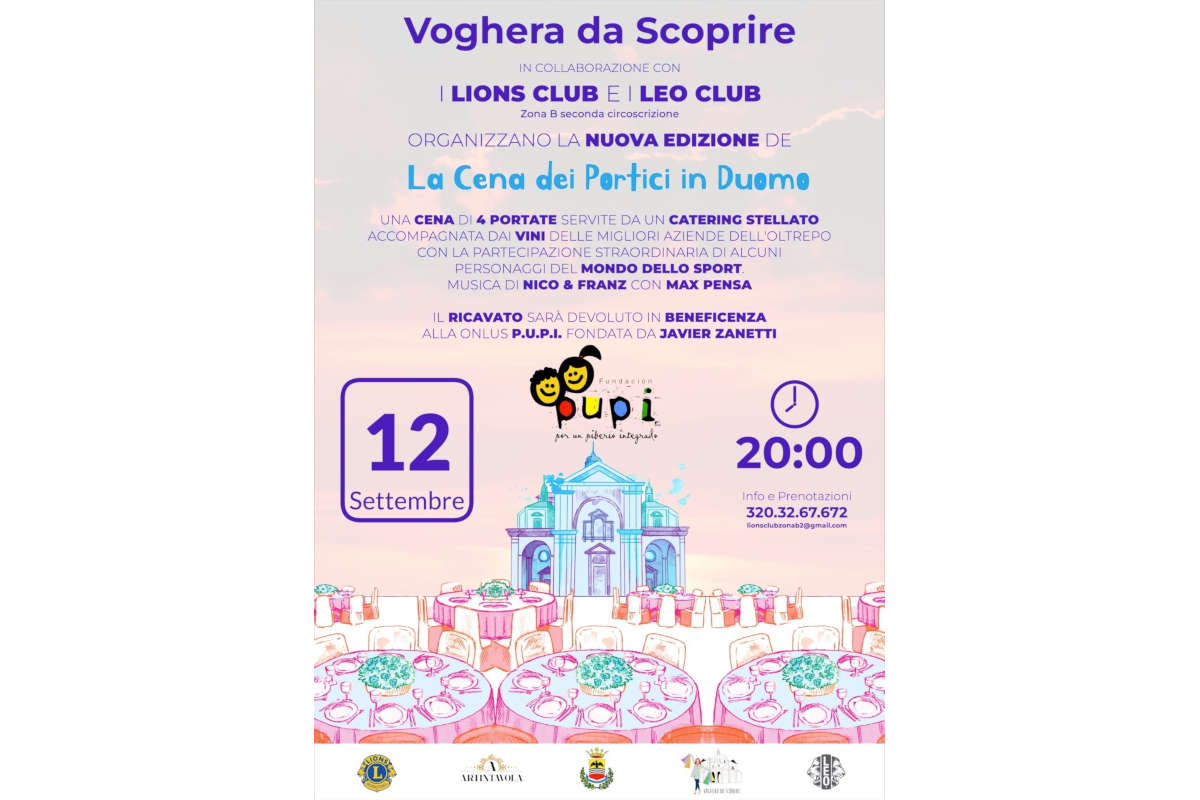 Monsupello partner della Cena dei Portici a Voghera