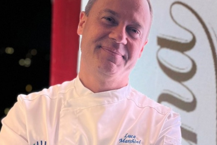 Luca Marchini La cucina stellata di Luca Marchini conquista Vin&ograve;forum