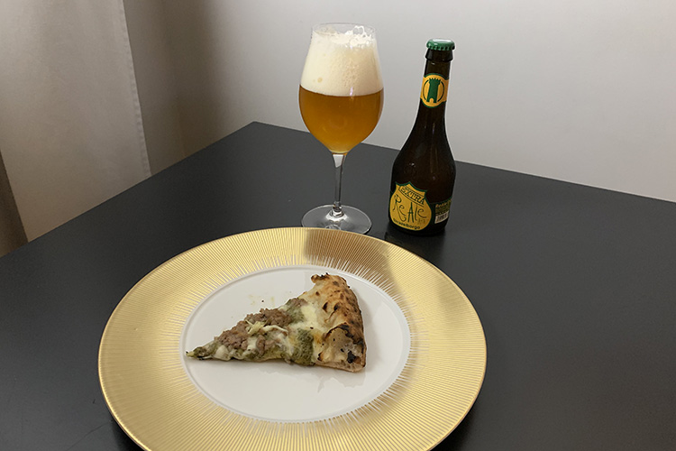 Pizza Mani di velluto con Birra del Borgo ReAle Extra Francesco Martucci, un trionfo in diretta