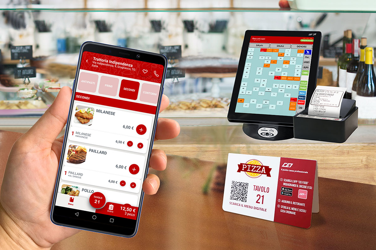 Il menu di CEI Food è digitale, interattivo e facile da usare