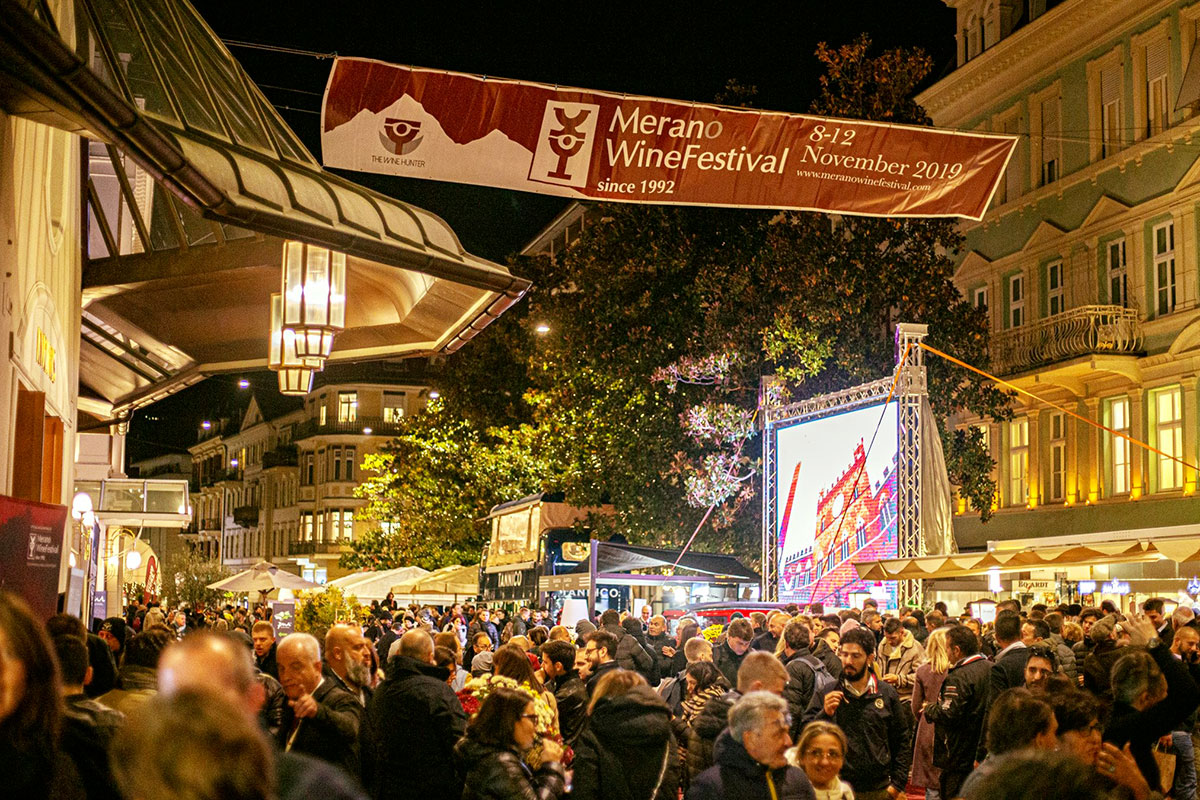 Una recente edizione del Festival Torna Merano Wine Festival, 160 i produttori presenti