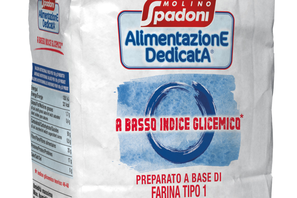 La farina a Basso Indice Glicemico di Molino Spadoni Da Molino Spadoni il preparato a basso indice glicemico per la ristorazione