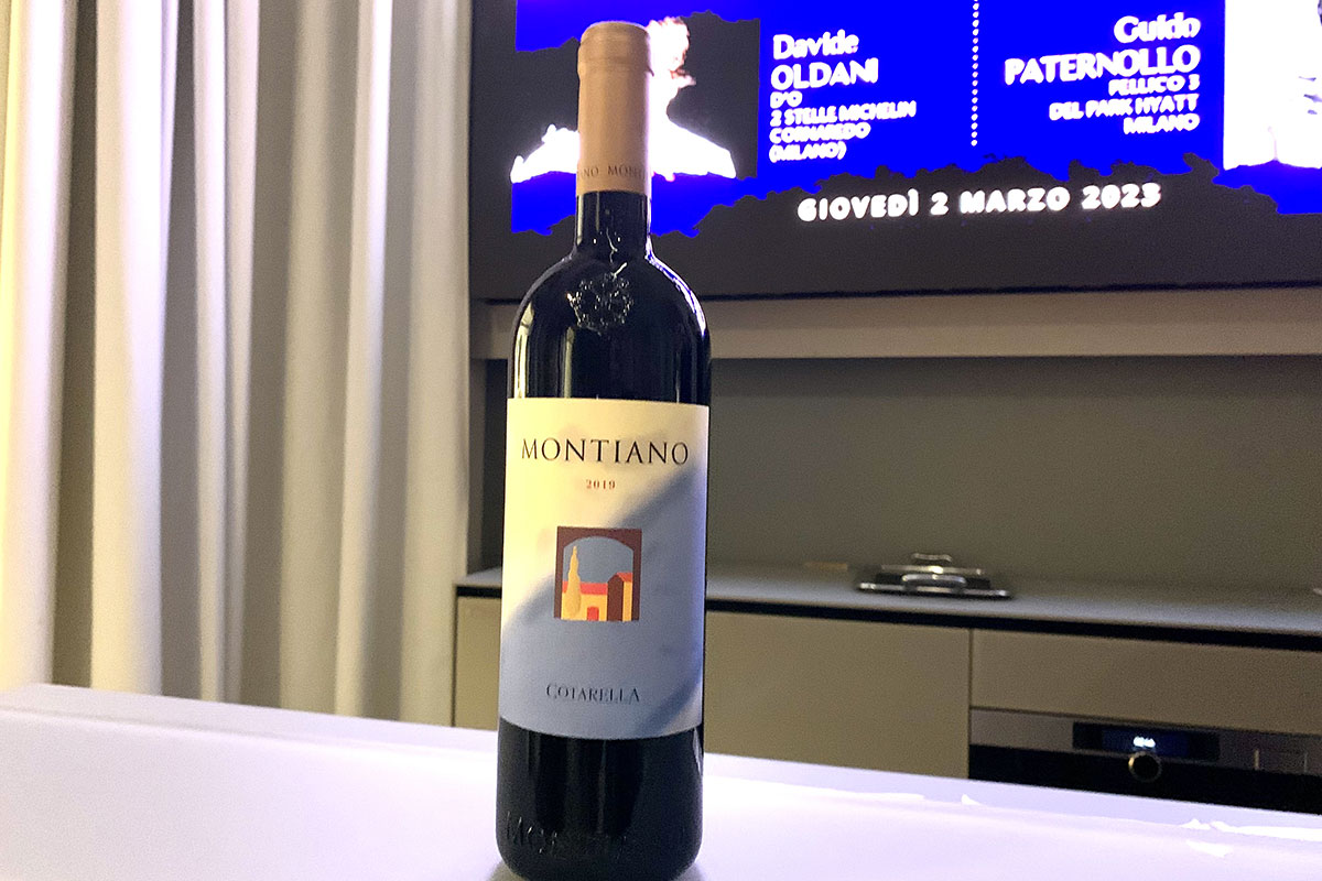 Montiano 2019, Merlot 100% Famiglia Cotarella L’alta cucina a sostegno della Fondazione Cotarella contro i disturbi del comportamento alimentare