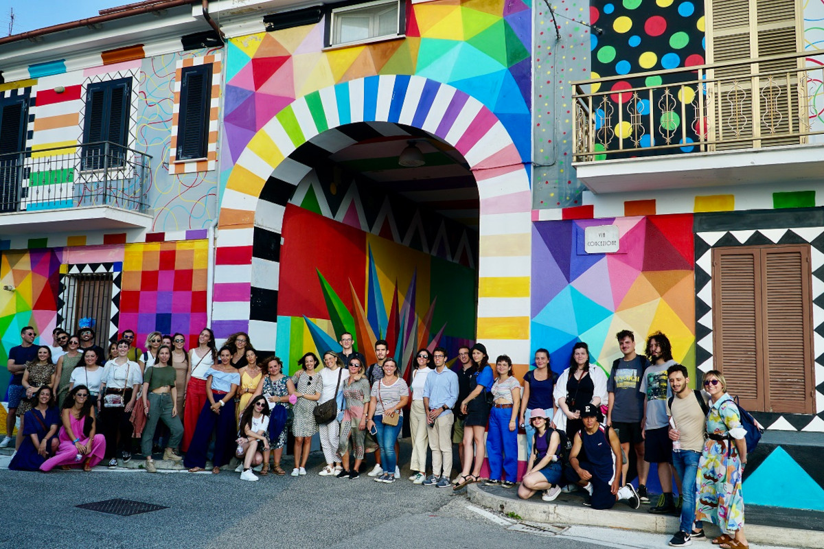 Il murale realizzato ad Aielli Negroni punta sui giovani per valorizzare territorio e ambiente