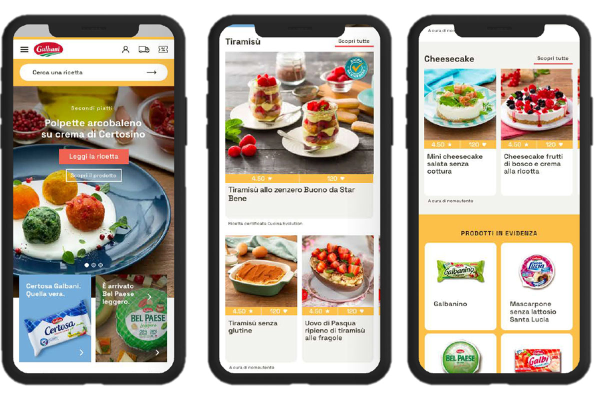 Galbani rinnova il sito web e soddisfa la voglia di nuove ricette