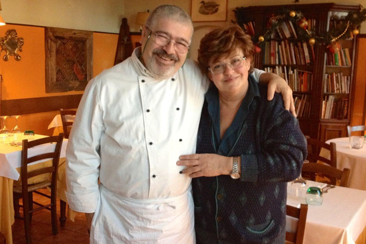 Matteo Scibilia e la moglie Nicoletta (I classici della cucina milanese all&rsquo;Osteria della Buona Condotta)