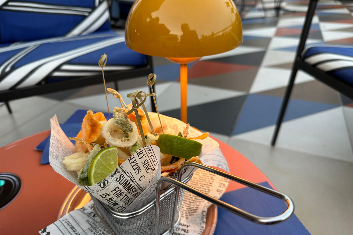 Unìaperitivo (frittura) del bar Paparazzo I brunch (e non solo) da non perdere sulla terrazza del Paparazzo bar a Roma