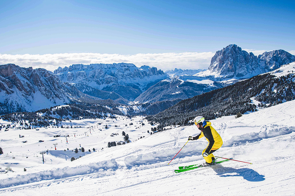 La val Gardena anche in inverno sa miscelare sport, natura e territorio La dimensione circolare della Val Gardena