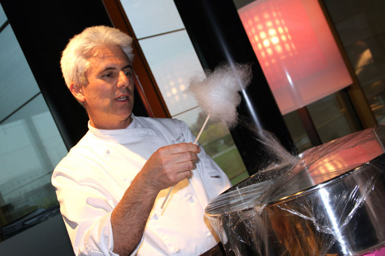 (I piatti di chef Ang&egrave; alla cenadi Universit&agrave; Cattolica e Caritas)