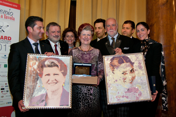 Da sinistra: Aldo Cursano, Alberto Lupini, Annamaria Tossani, Annie Feolde, Nicola Cesare Baldrighi, Renato Missaglia, Alfredo Zini e Rosanna Marziale