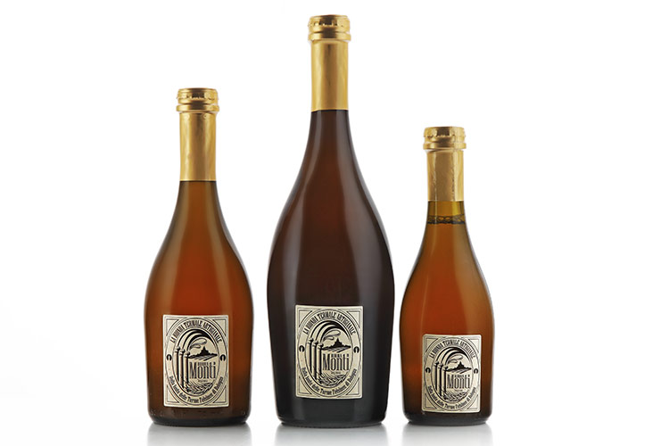 La bionda Birra Monti Termale, artigianale, salutare