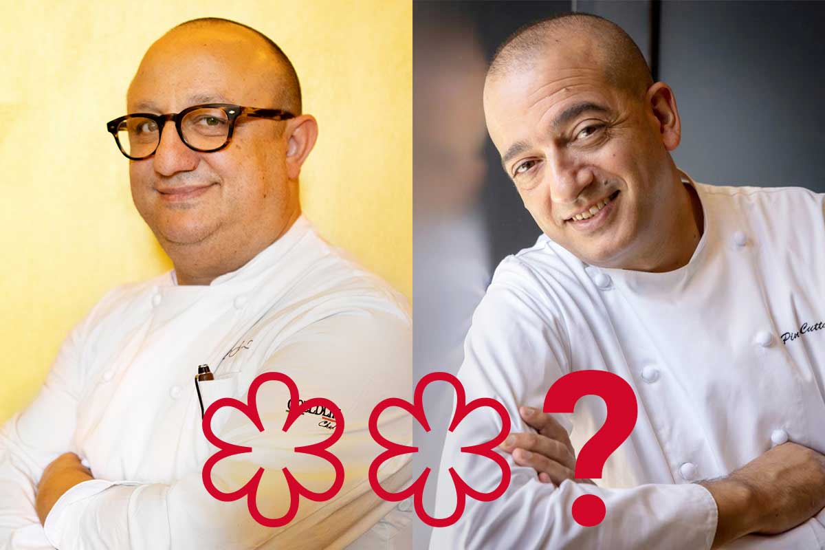 Da sinistra, Ciccio Sultano e Pino Cuttaia entrambi due stelle Michelin in Sicilia Niente terza stella in Sicilia. Cuttaia e Sultano a bocca asciutta, ma le basi ci sono