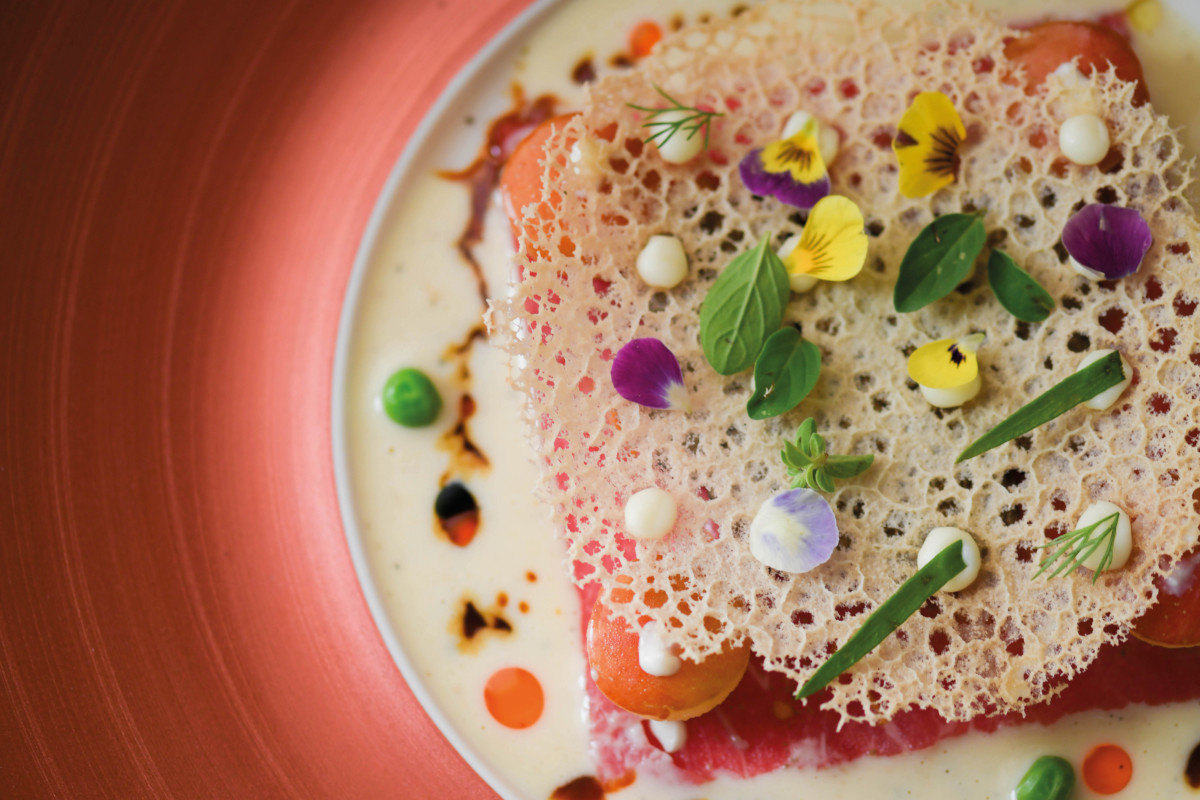 Carpaccio di manzo con tartufo nero