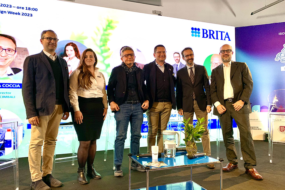 Andrea Coccia, Sabrina Arcaro, Michele Cannone, Lorenzo Sarvello, Michele Adt, Paolo Andrigo Brita: bere acqua in modo sostenibile