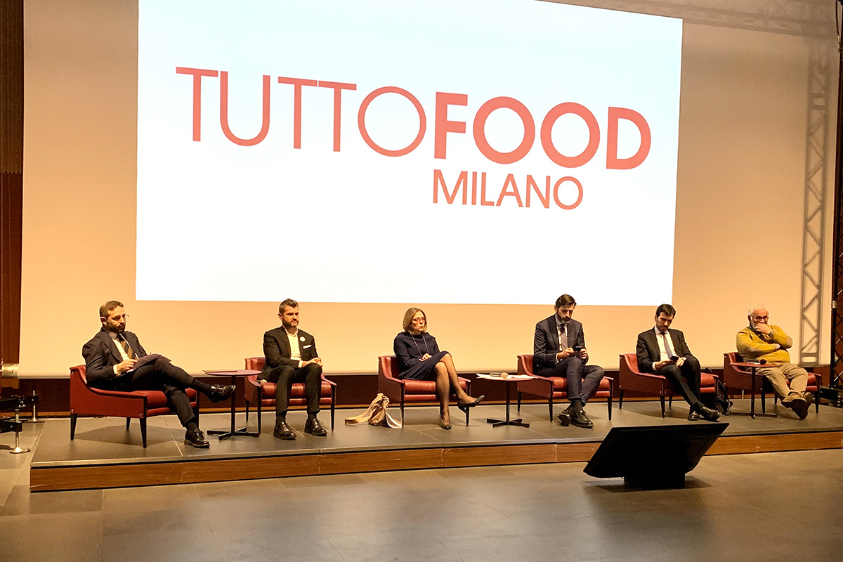 Giuseppe De Bellis, Enrico Bartolini, Anna Scavuzzo, Luca Palermo, Maurizio Martina, Marco Lucchini Tuttofood torna a maggio all’insegna della sostenibilità