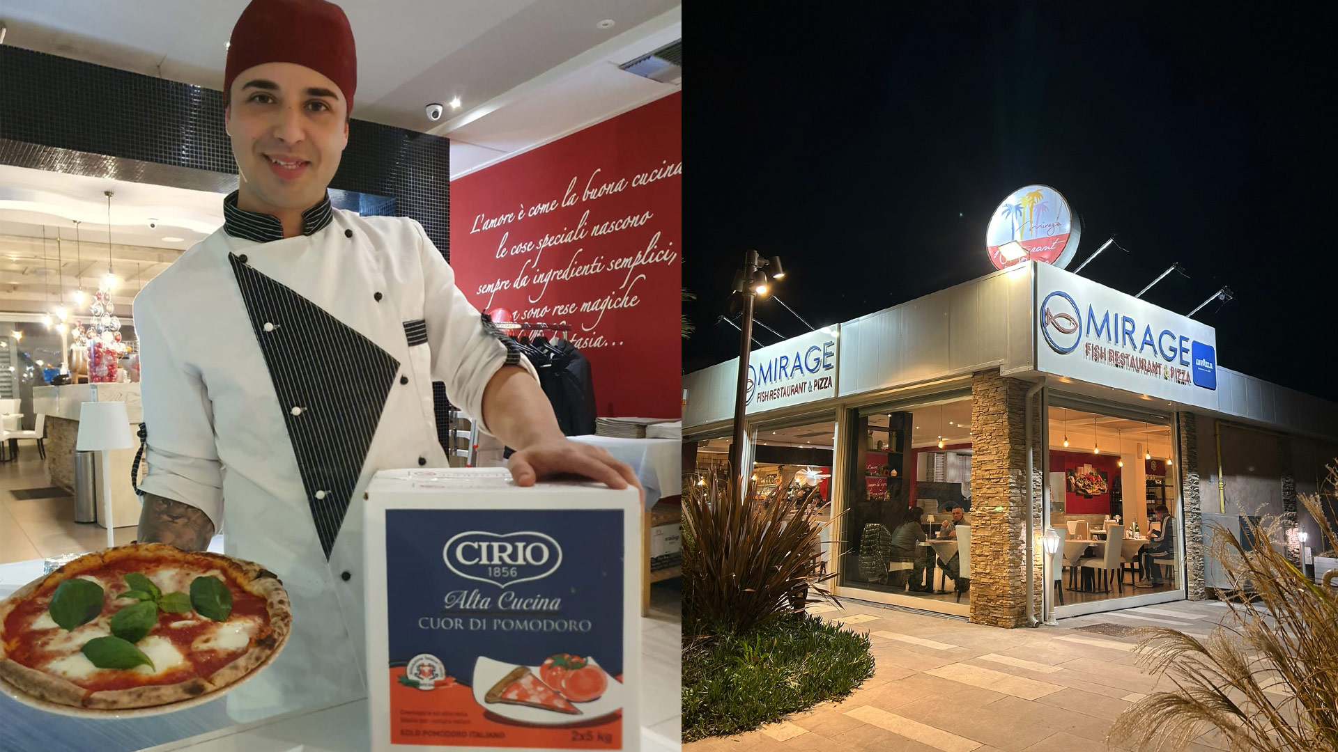 Il pizzaiolo Valentino Russo di Mirage Restaurant e Pizza di Torre Pedrera (Rn) Pomodoro materia prima cardine per Mirage Restaurant e Pizza