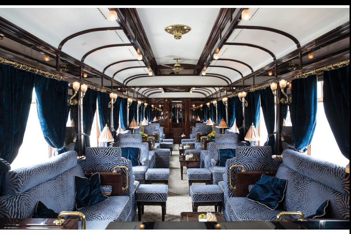 L'interno della sala bar del Venice Orient Express Nelle cucine dell'Orient express arriva Jean Imbert