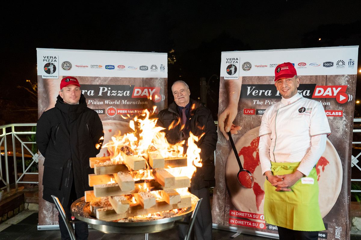 Uno scatto durante il Vera Pizza Day Tutto pronto per il Vera Pizza Day di AVPN