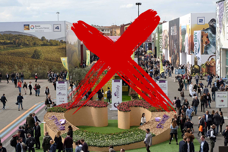 Niente Vinitaly nel 2021 Vinitaly non si fa. La 54ª edizione ad aprile 2022