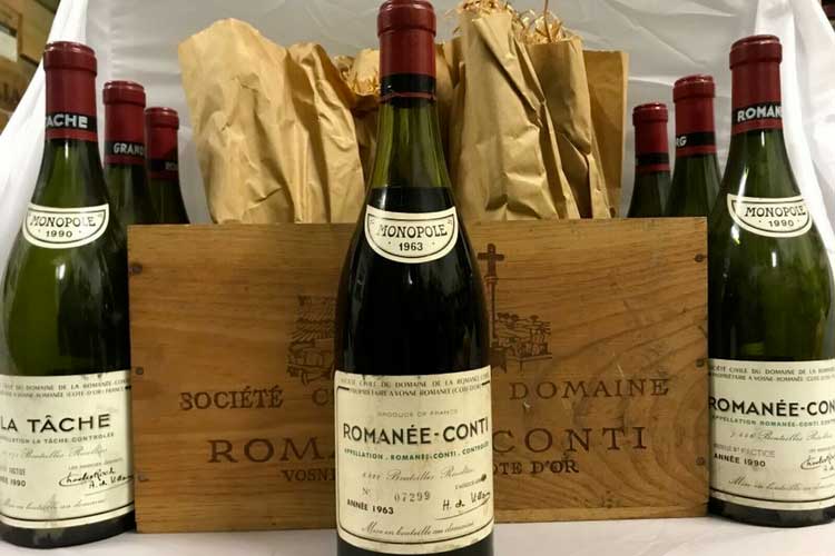 Vini da collezionisti all'asta per centinaia di migliaia di euro - Una mathusalem Romanée-Conti del 1979 acquistata a 202.800 euro