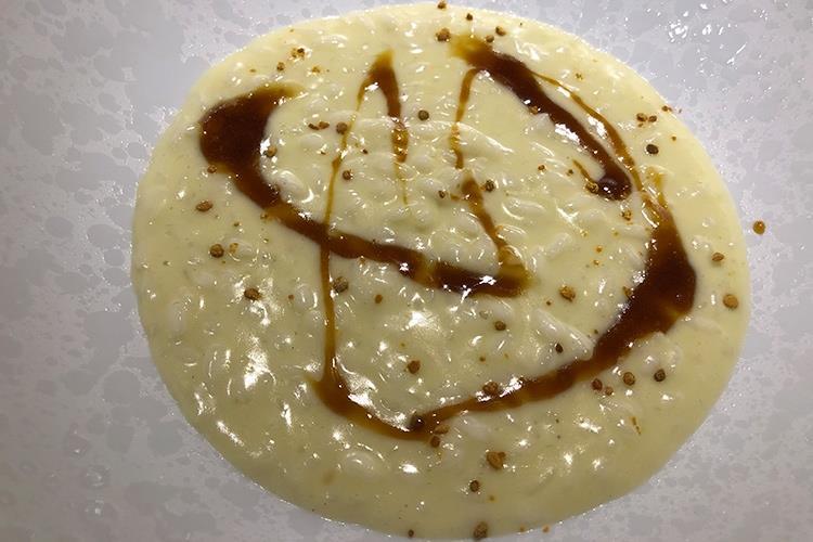 Carnaroli con braulio e polline (A Bergamo non c'è 2 senza 3 
Ronzoni chiude con il San Vigilio)