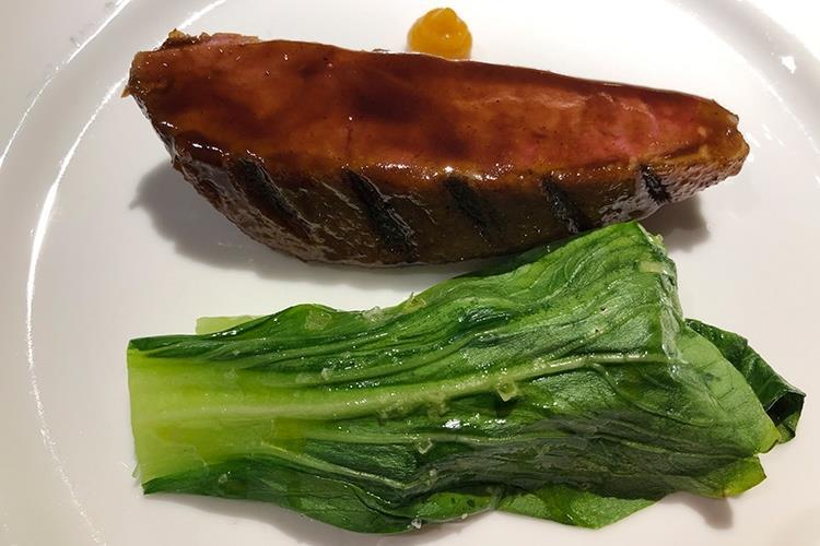 Pett d'anatra con finocchio, gelèe di mandarino e zucca (A Bergamo non c'è 2 senza 3 
Ronzoni chiude con il San Vigilio)