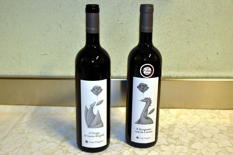 I vini rossi serviti (Casa Virginia, a Villa d’Almè
un buon rifugio per i buongustai )