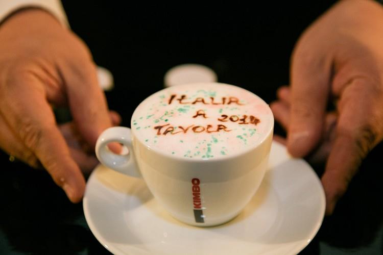 Il cappuccino creato ad hoc da Carmine Castellano per il Premio Italia a Tavola