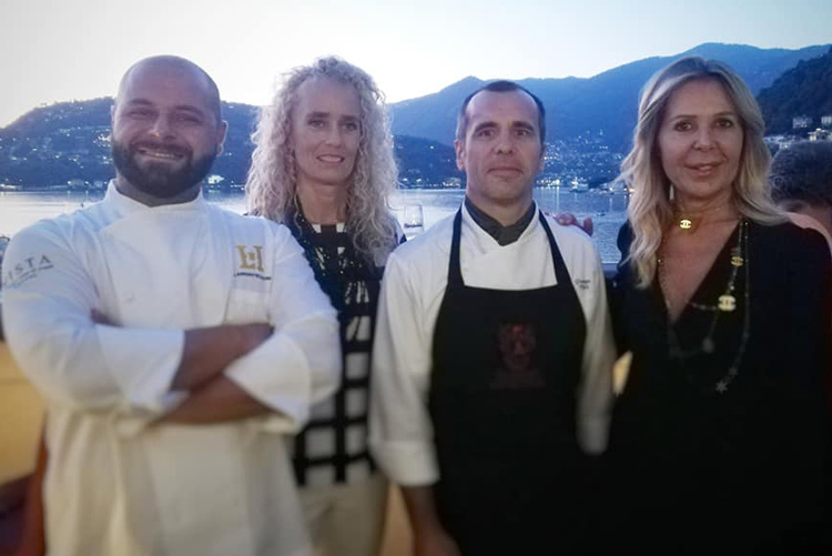 Stefano Mattara, Daniela Zanella, Giuseppe Vigna, Cristina Zucchi (Como, le eccellenze di lago 
protagoniste al Vista Palazzo)