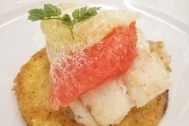 Sandra ai limoni di Cannero, croccante di polenta (Como, le eccellenze di lago 
protagoniste al Vista Palazzo)