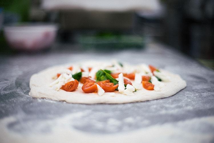 (Formazione con Molino Grassi 
In primo piano l'impasto diretto)