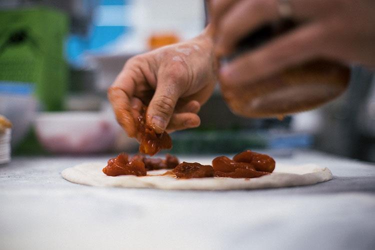 (Formazione con Molino Grassi 
In primo piano l'impasto diretto)