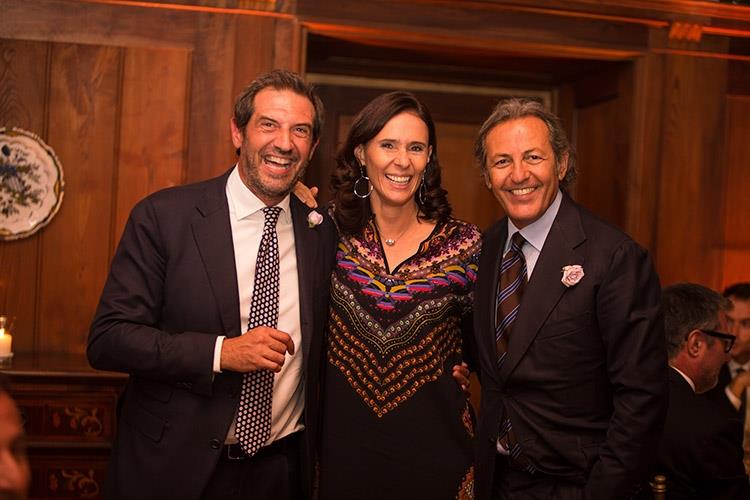 A destra Camilla Lunelli e Filippo La Mantia (Giulio Ferrari Rosé 
Esclusiva Riserva di grande intensità)