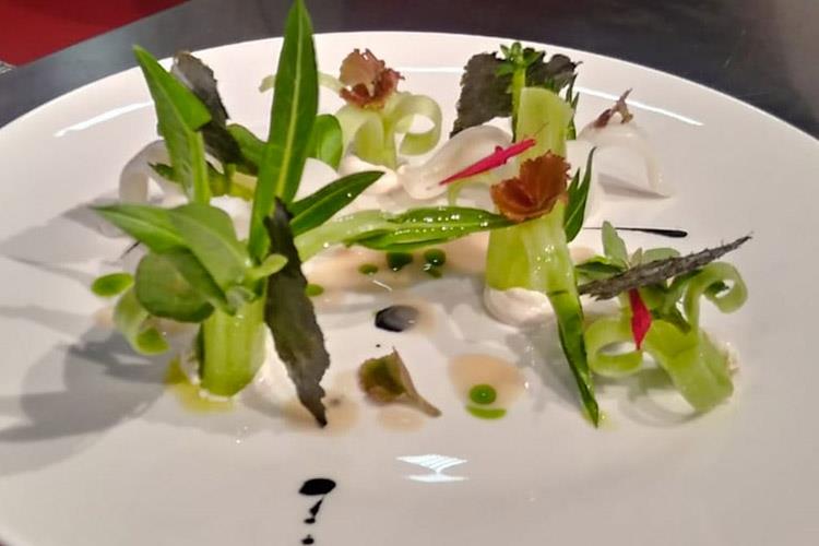 Catalogna e calamaro - Antonio Zaccardi (Meet in Cucina Puglia 
Stelle e formazione alla 1ª edizione)