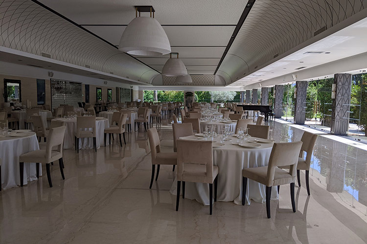 Una delle sale ricevimento del Boutique Hotel Esplanade