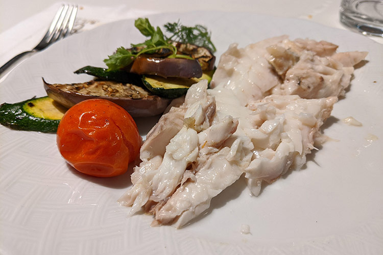 Il pescato del giorno impiattato